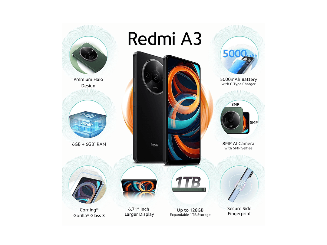 Xiaomi Redmi A3 LTE 3GB 64GB - Midnight Black in Qatar Xiaomi Redmi A3 LTE 3GB 64GB - Midnight Black in Qatar